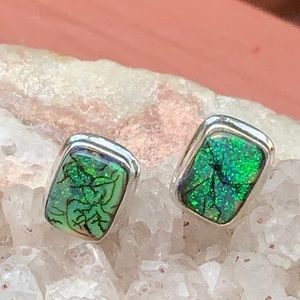 BOUTIQUE STERLING OPAL 925STERLING SILVER EARRINGS